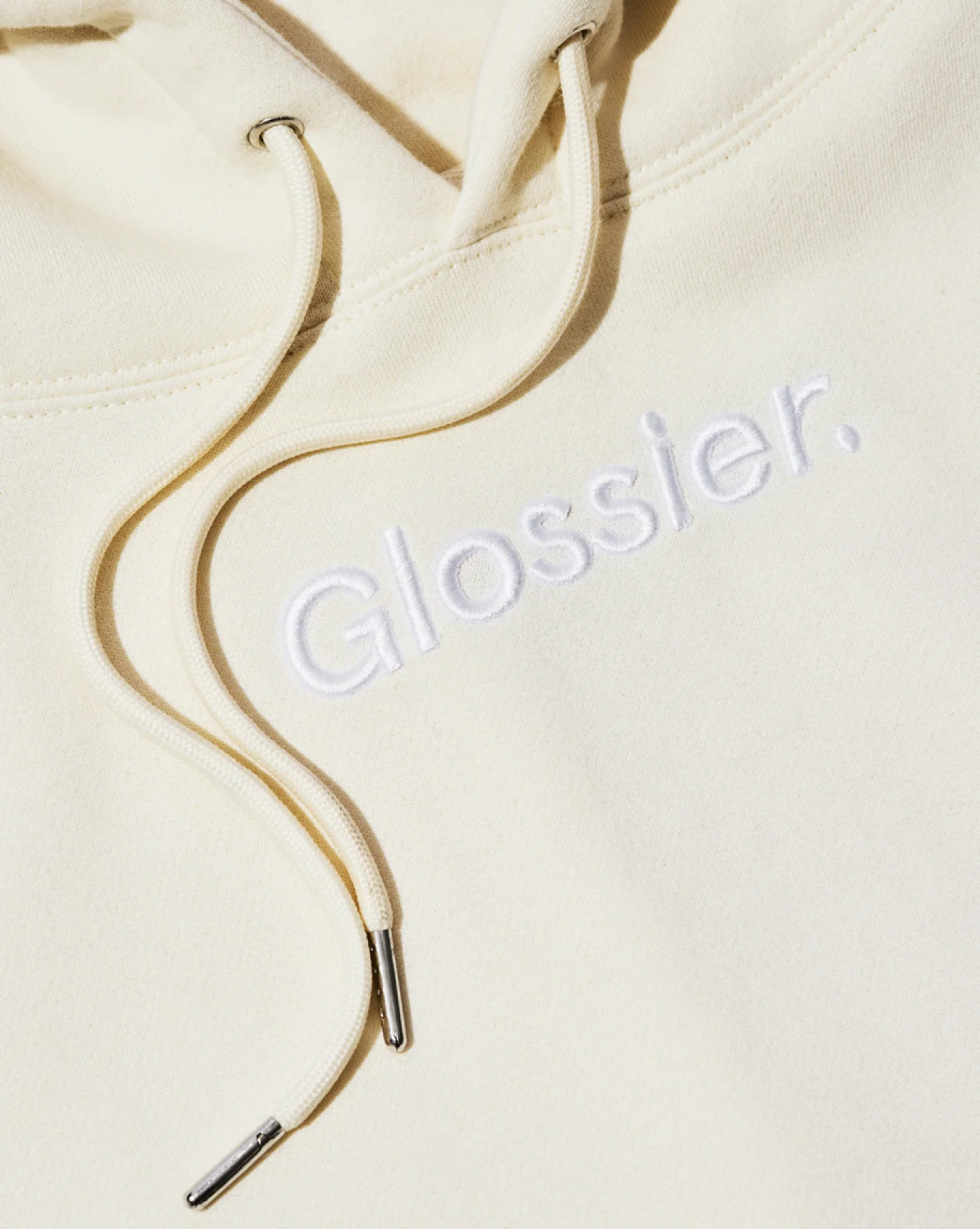 Limited Edition Embroidered Cream Hoodie - Image 3