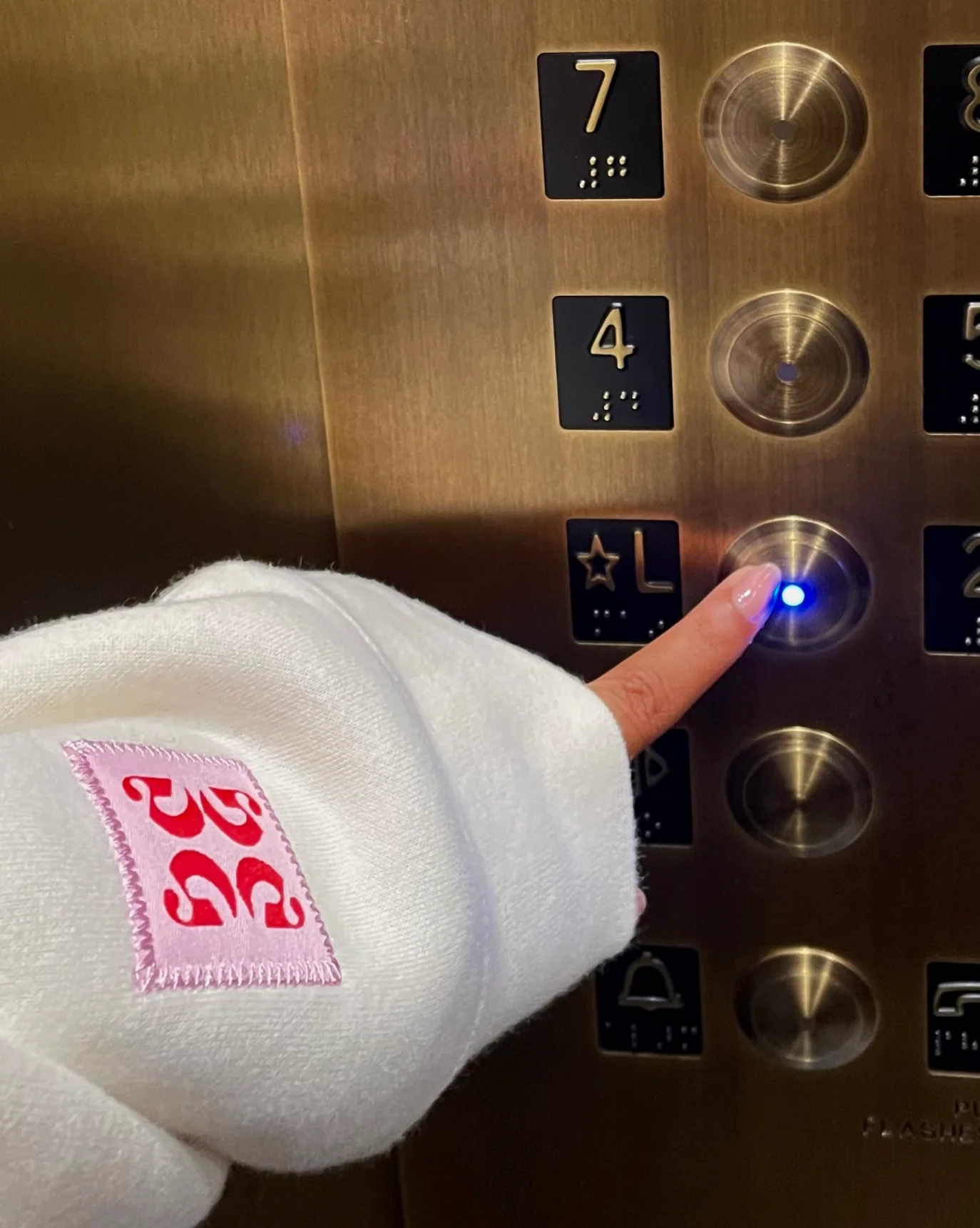 Limited Edition Embroidered Cream Hoodie - Image 6