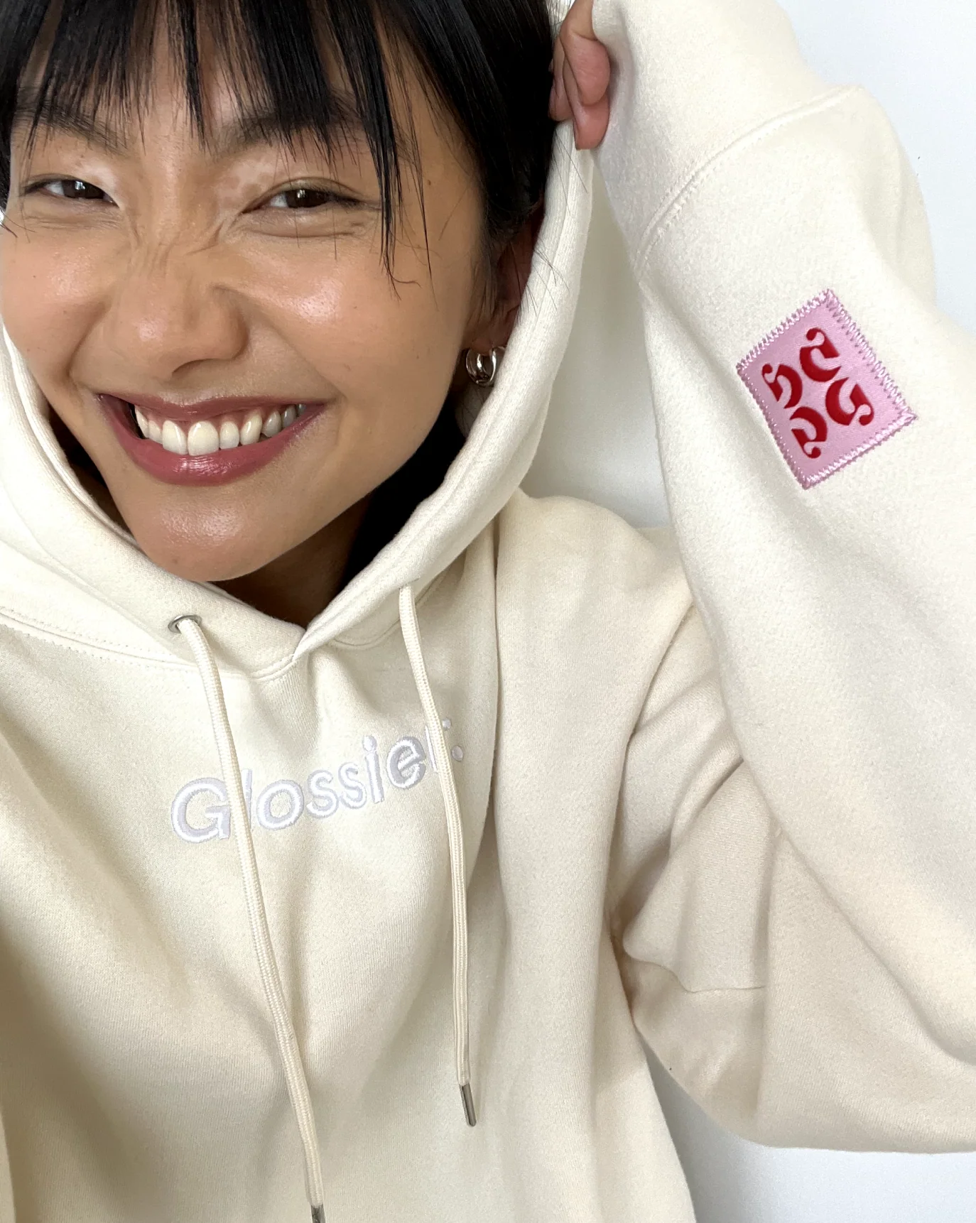 Limited Edition Embroidered Cream Hoodie - Image 8